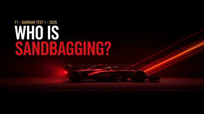 Max Verstappen and Mercedes F1 car at 2026 Bahrain pre-season test sandbagging controversy