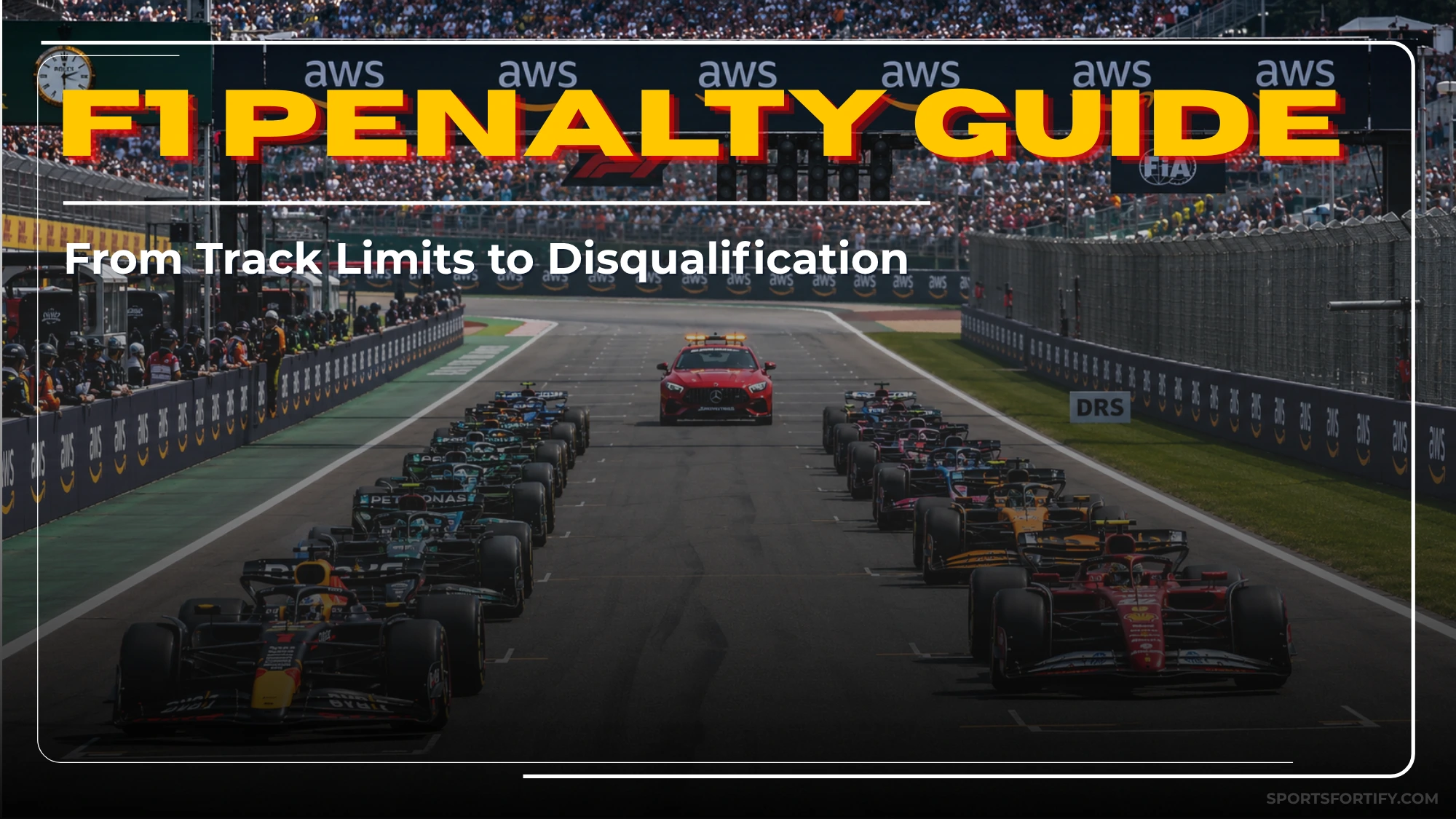 F1 penalties explained FIA stewards reviewing race ban grid drop 2026