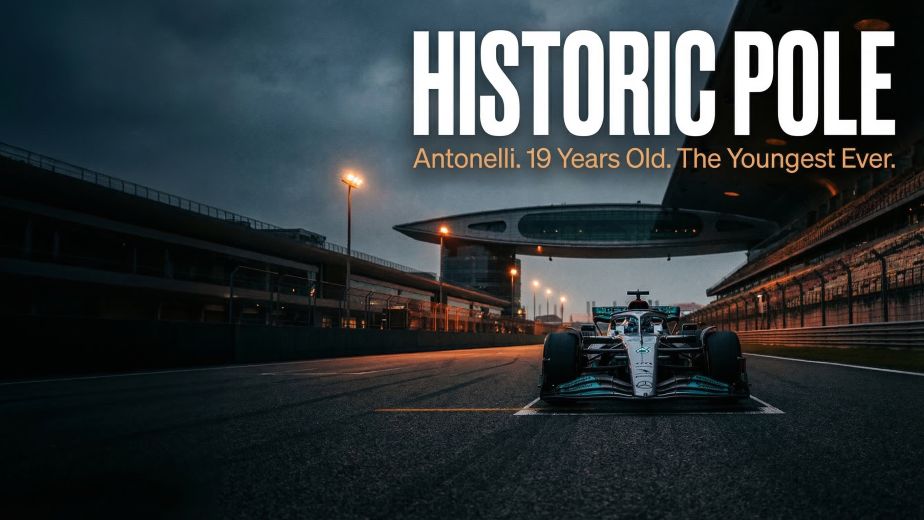Chinese GP qualifying 2026 Kimi Antonelli becomes youngest polesitter in F1 history at Shanghai