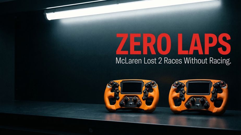 McLaren lost 2 races without turning a wheel with two abandoned steering wheels in empty garage