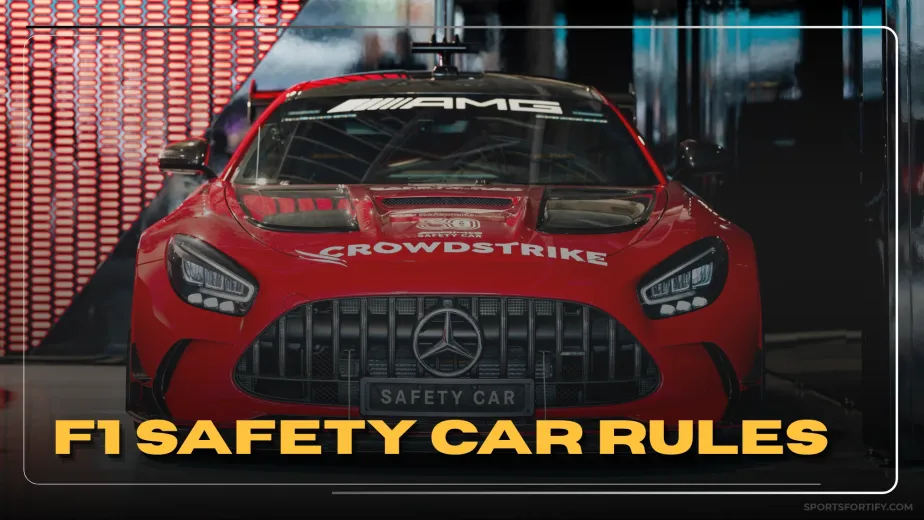F1 safety car Mercedes-AMG GT leading Formula 1 cars on track