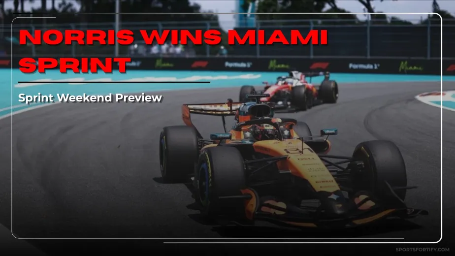 Lando Norris wins Miami GP Sprint race with McLaren one-two finish 2026