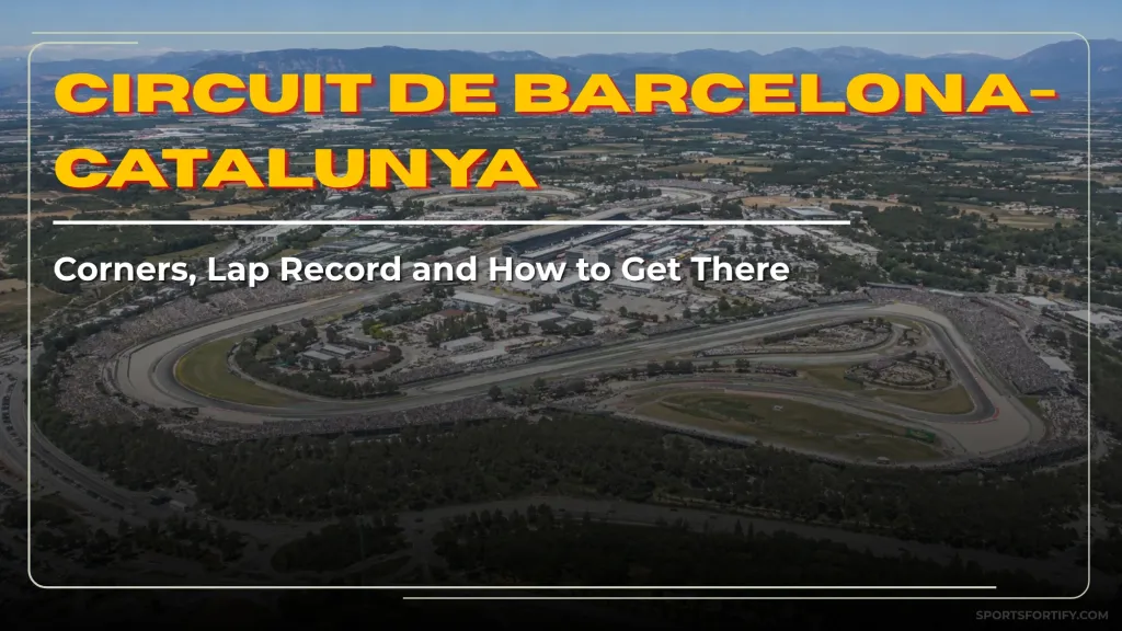 Circuit de Barcelona-Catalunya track guide showing corners lap record and how to get there