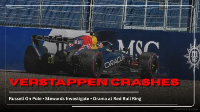 Max Verstappen Red Bull crash Austrian Grand Prix qualifying 2026 Red Bull Ring