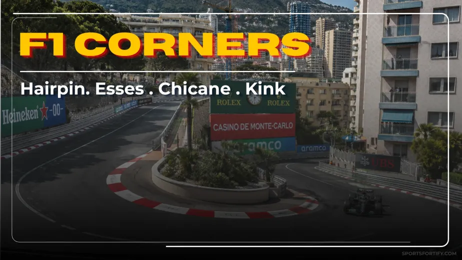 F1 corner types explained hairpin chicane esses diagram