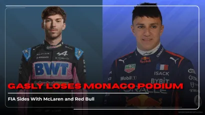 Pierre Gasly Alpine pit lane penalty Monaco Grand Prix podium