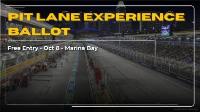 Singapore GP 2026 Thursday Pit Lane Experience ballot guide
