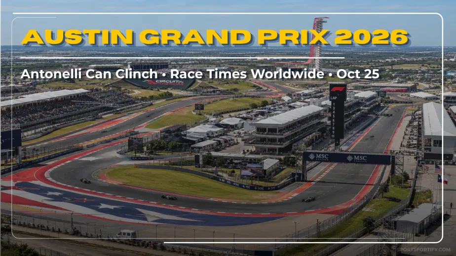 Austin Grand Prix 2026 race guide Circuit of the Americas start times
