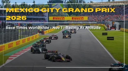 Mexico City Grand Prix 2026 race guide start times Autodromo Hermanos Rodriguez