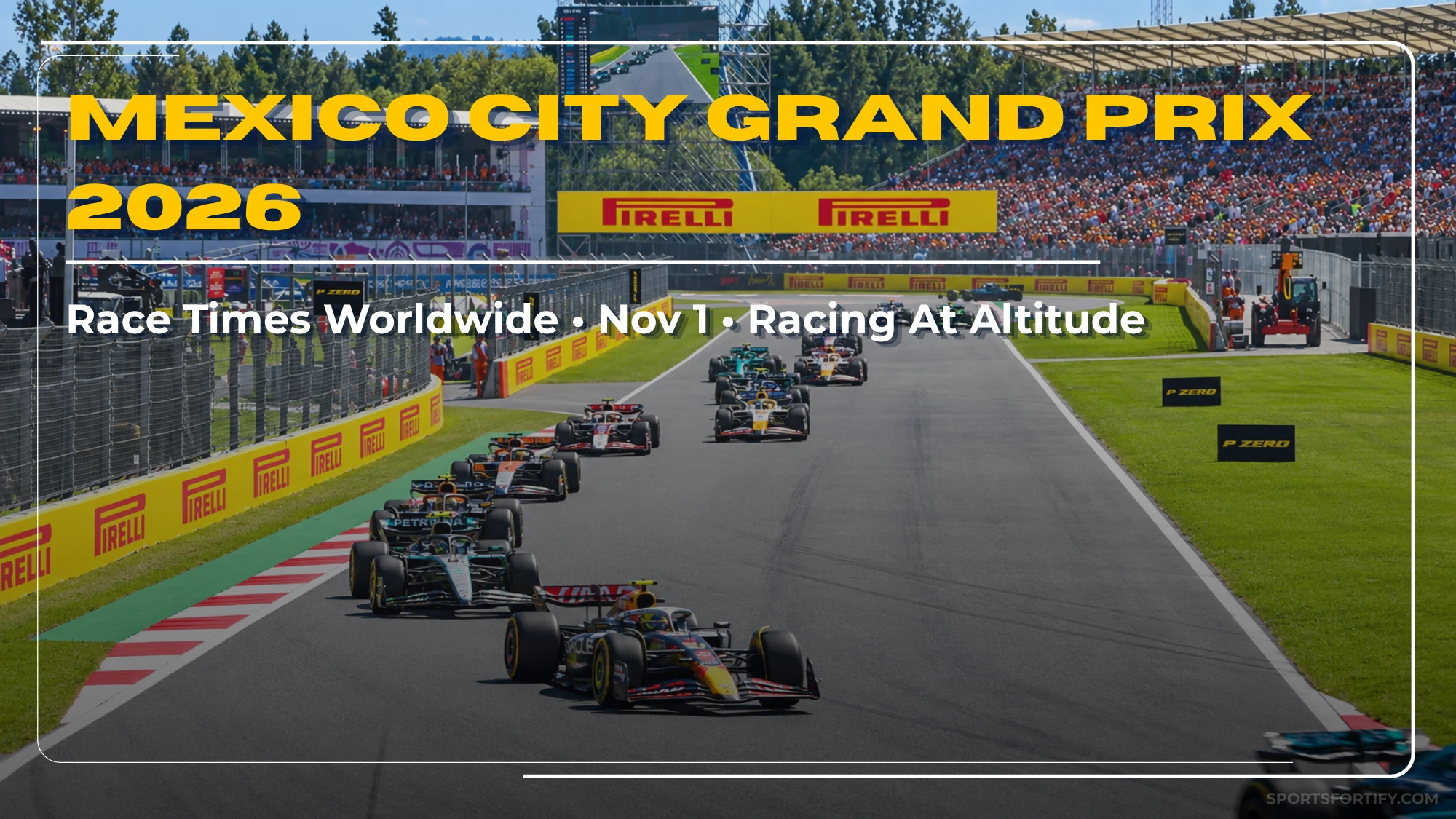 Mexico City Grand Prix 2026 race guide start times Autodromo Hermanos Rodriguez
