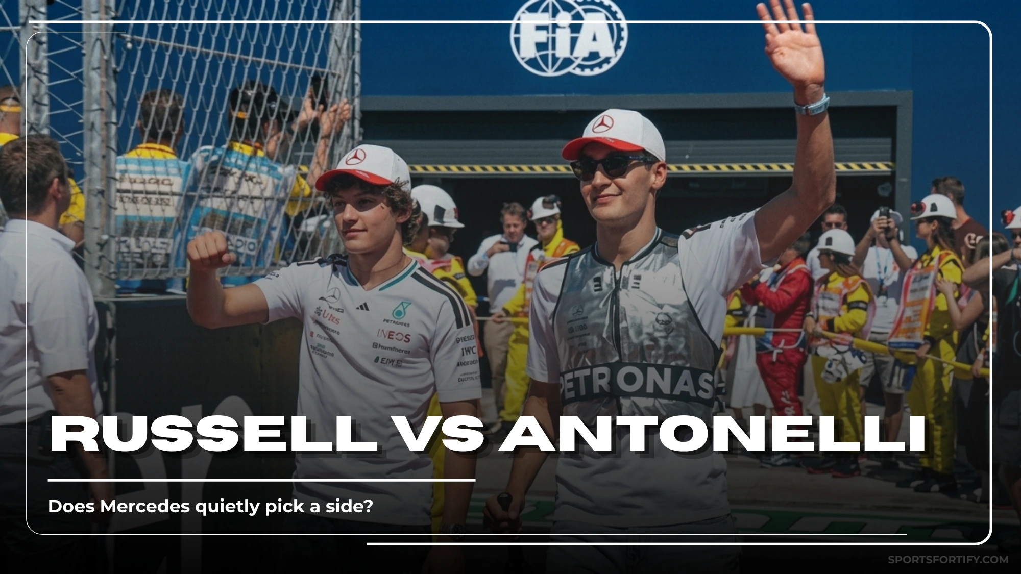 George Russell vs Antonelli championship points gap at Mercedes